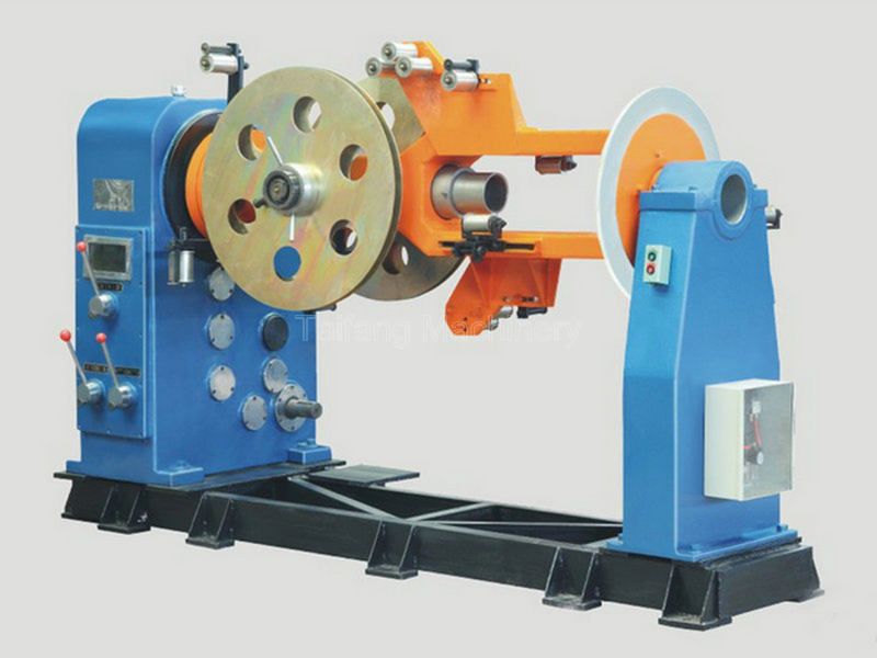 Copper strip armor machine